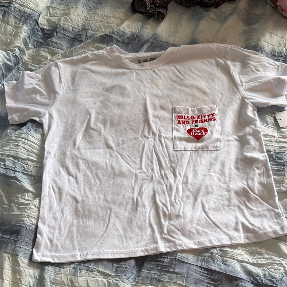 Hello Kitty White Tee with Red Graphic Pocket - Picture 2 of 7